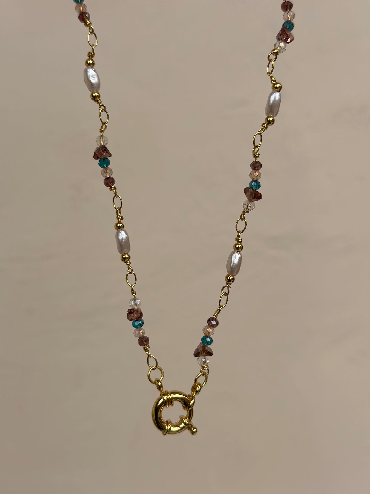 Purple Stone -Pearls