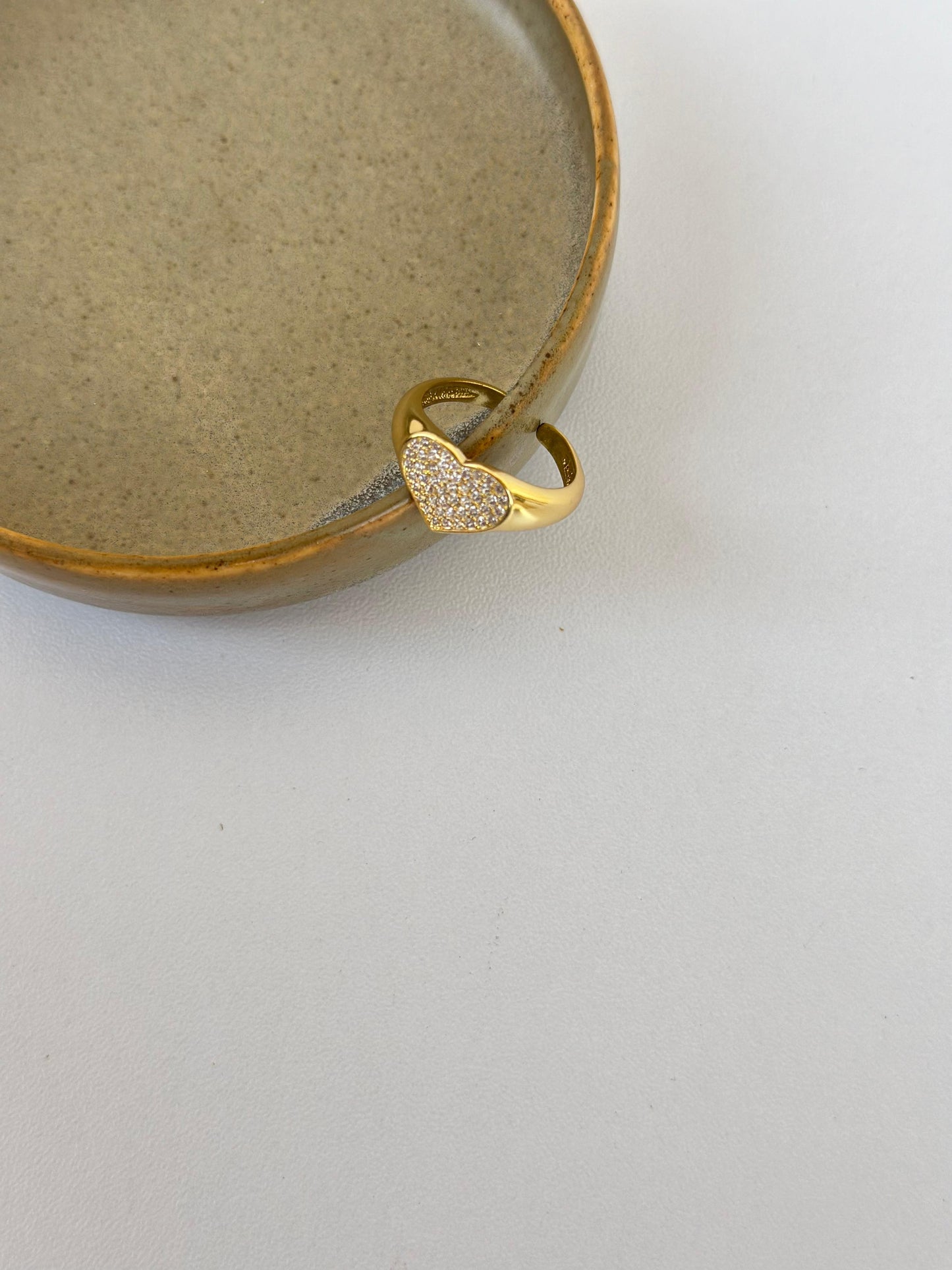 Crystal Heart Ring