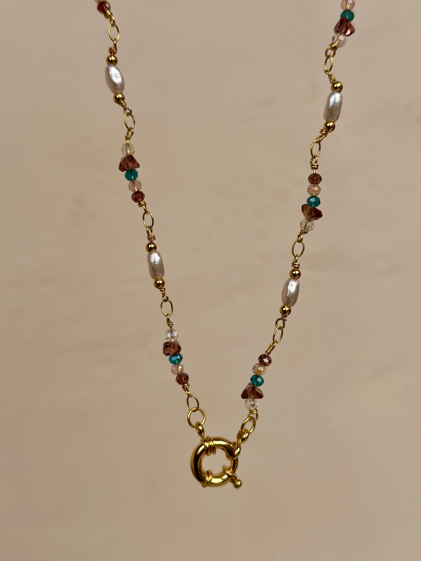 Purple Stone -Pearls