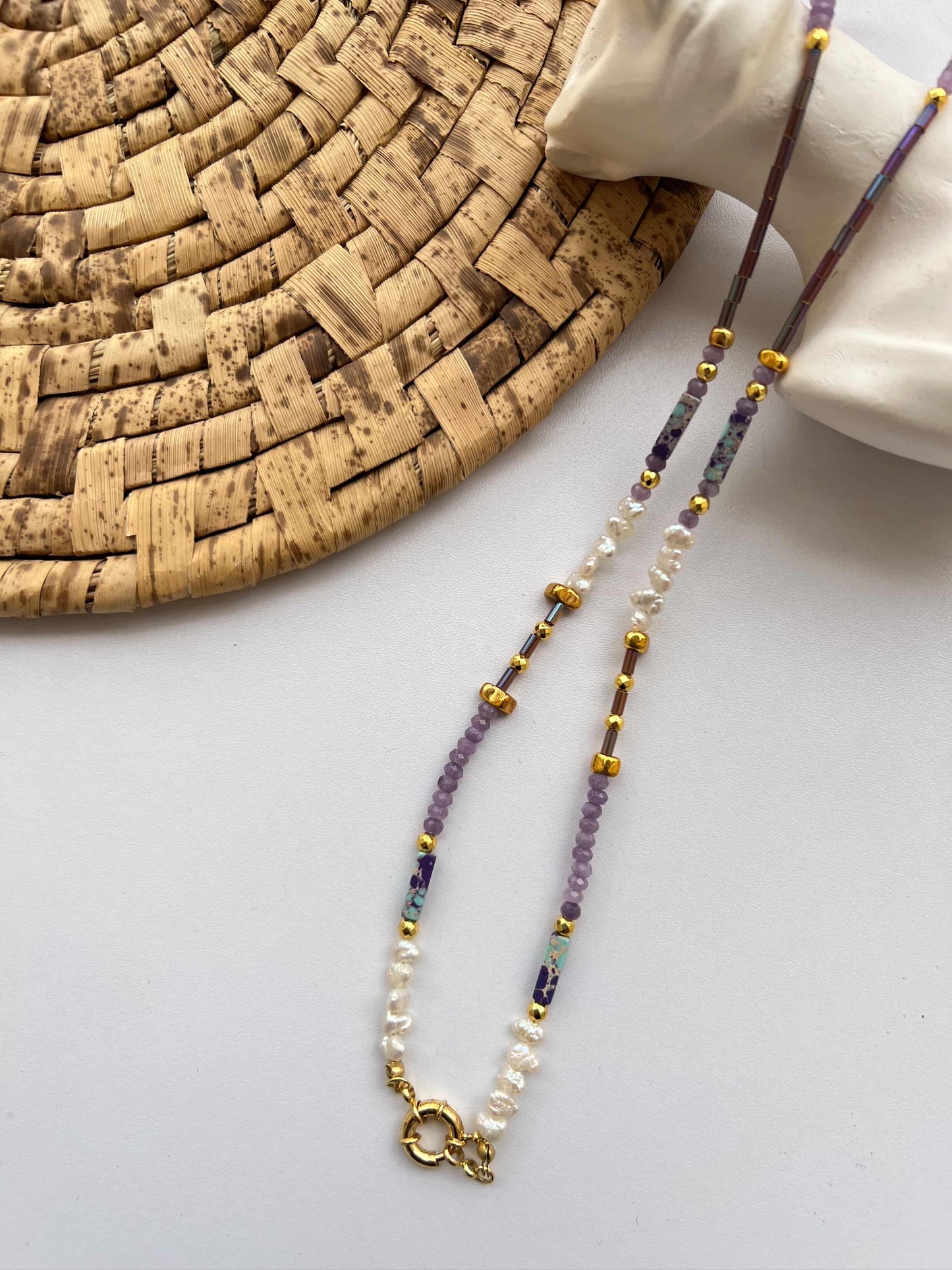 Lavender Necklace Set