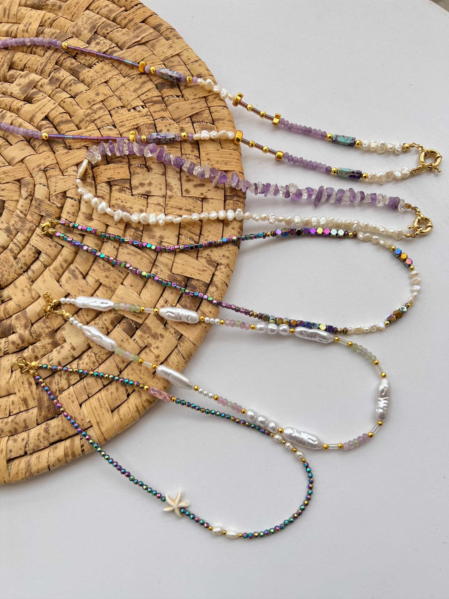 Lavender Necklace Set